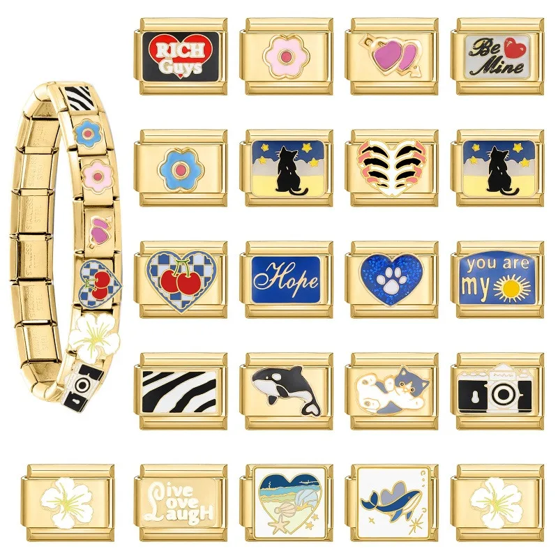 Golden Jewelry Make Fit 9MM Bracelet Accessories