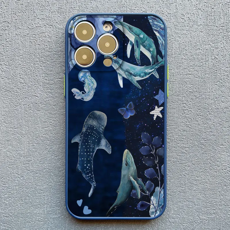 Ocean Whale Shark Swimming Phone Case Cover