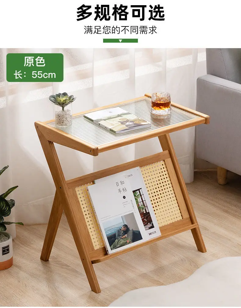 Mesa auxiliar plegable para sofá, Simple mesita de noche, escritorio  pequeño para sala de estar, balcón, móvil, oficina, portátil, envío directo  - AliExpress