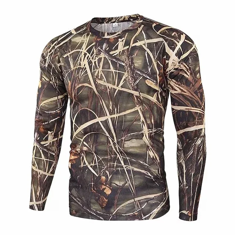 Breathable Quick Drying Long Sleeve Camo T-shirt 2
