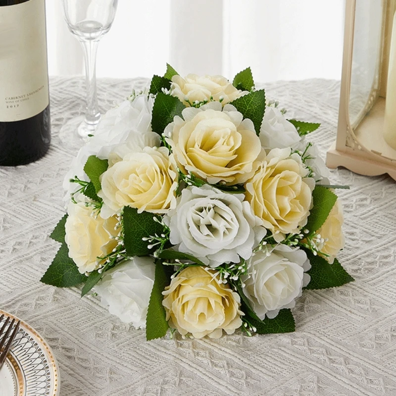 

Wedding Flower Ball for Centerpieces, Artificial Flower Ball Artificial Rose Flowers for Wedding Party Valentines Day