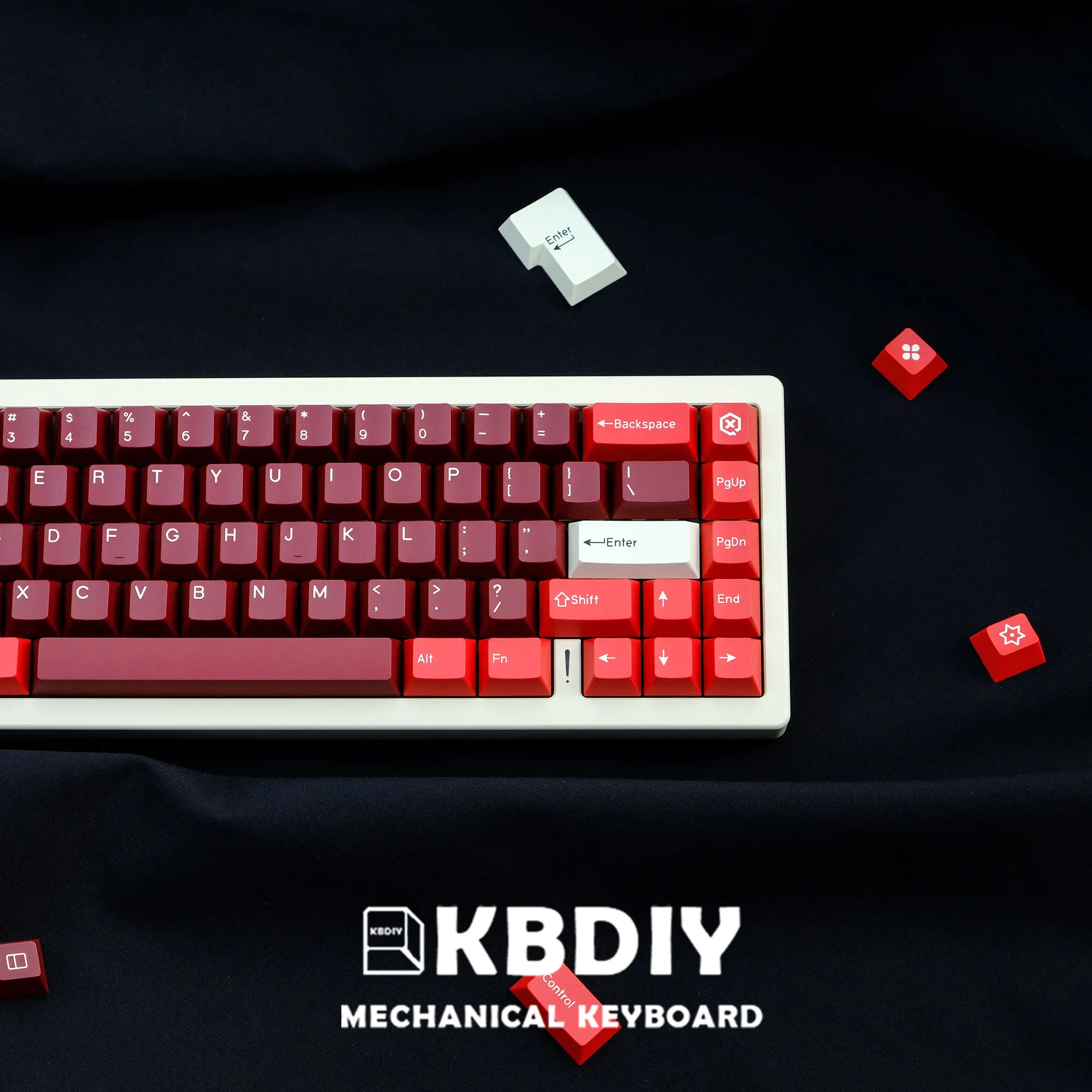 Kbdiy Vermelho Gmk Jamon Keycap para Teclado Mecânico Jogo Cereja Perfil Double Shot Iso Pbt 177 Teclas Faça Você Mesmo Personalizado Gmk67 61 64 68 87 - Imagem 5