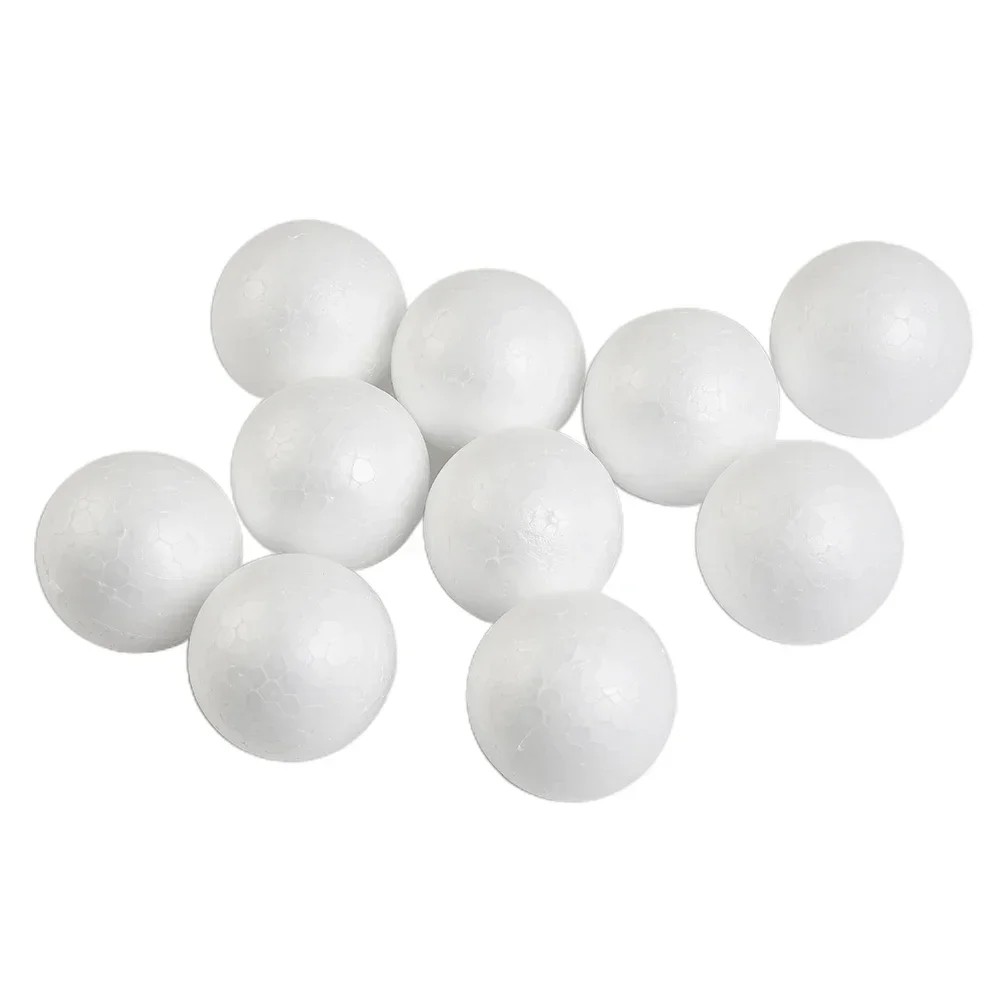 Solid Foam Ball Polystyrene Balls 50mm-100mm Round 10pcs DIY Accessory for Party Celebration Christmas Decoration foam balls