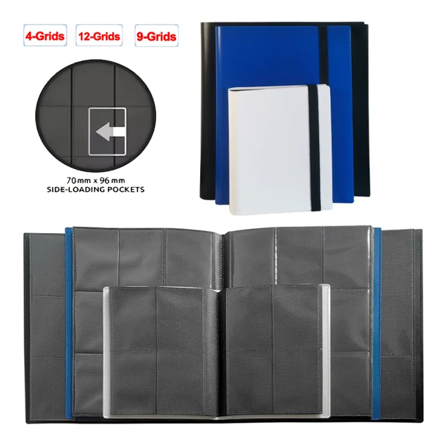 Classeur de cartes à collectionner, Album 160/360/480, porte-cartes 4/9/12 grilles, classeur de cartes, carnet de notes de grande capacité 4