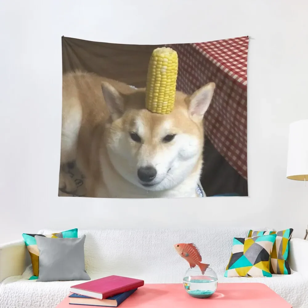

Гобелен в виде кукурузной собаки, настенный милый декоративный ковер для комнаты, настенный гобелен