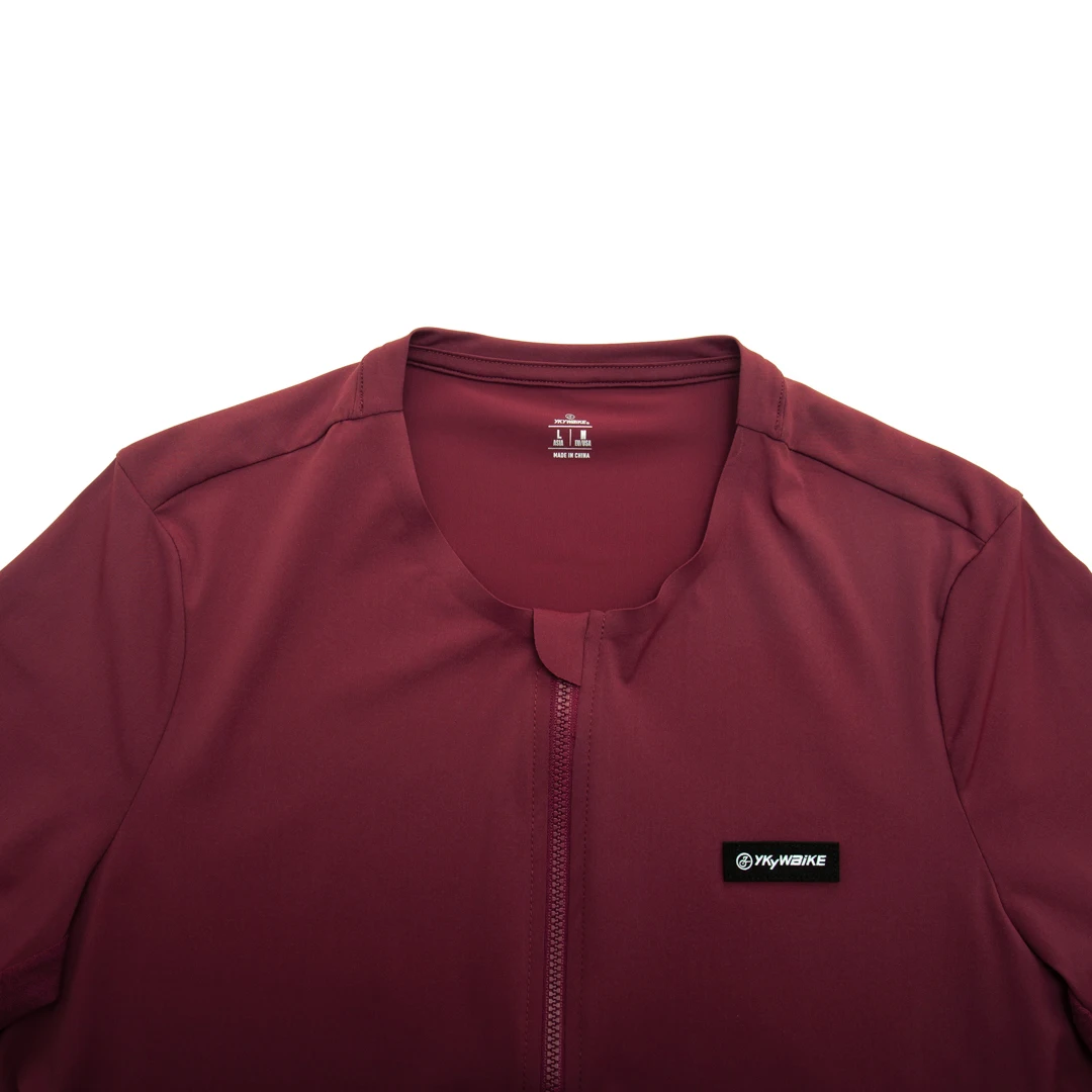 YKYWBIKE Cycling Jersey Long Sleeve Seamless Process Top Quality YKK zipper New Coldback Fabric UPF 50+ Asian Size Jersey 4