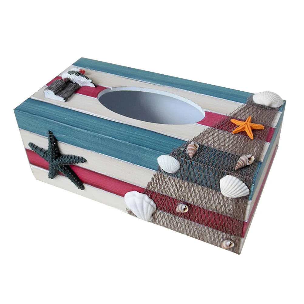 

Tissue Paper Box Cover Nautical Tabletop Decor Rustic Tissue Box Cover Napkin Box Holder Decorative Tissue Box Nautical Gifts