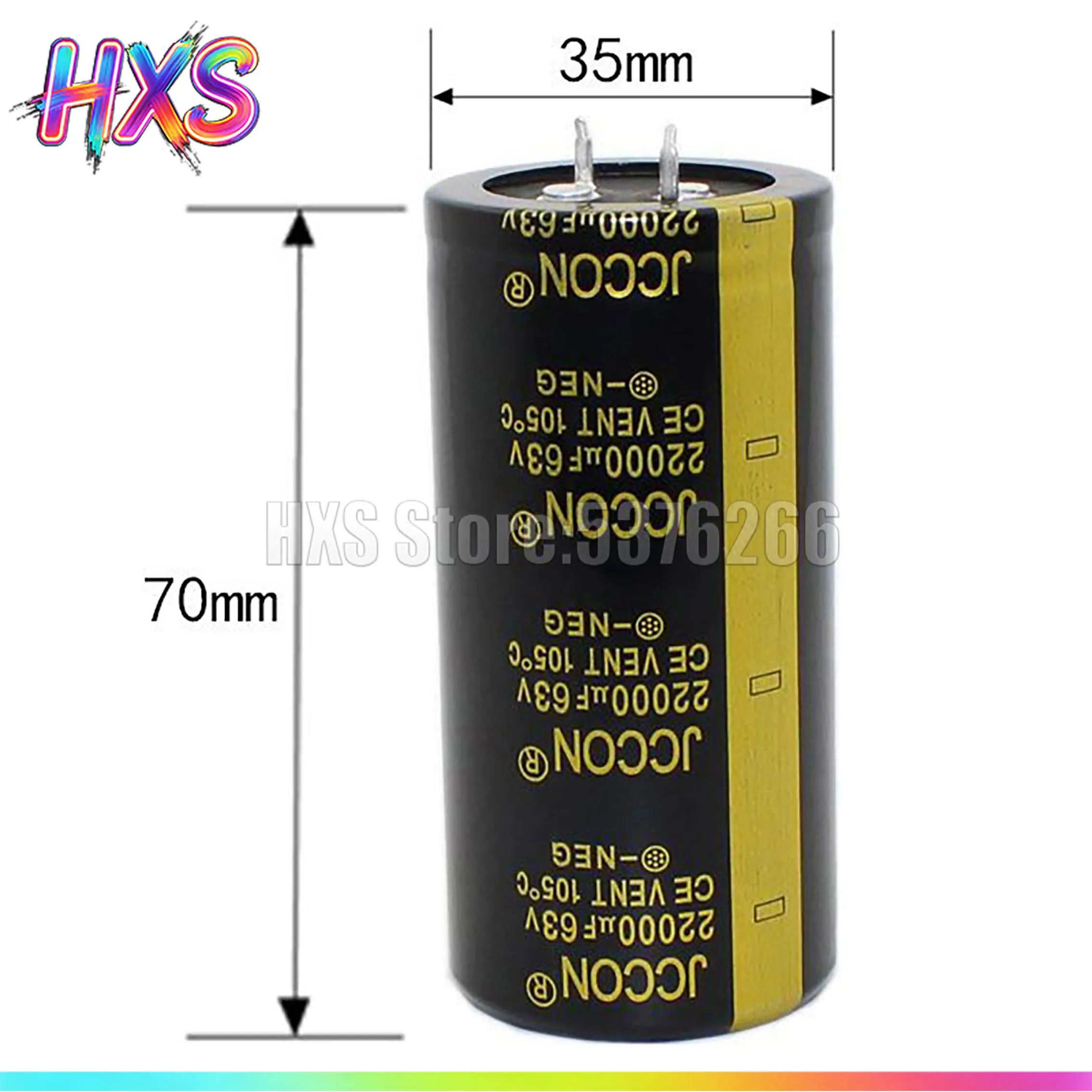 1PCS 레드 오디오 필터 50V/63V/80V/100V 10000UF 15000UF 35x60mm 35x50mm 35x70mm 35x80mm 블랙 알루미늄 전해 콘덴서