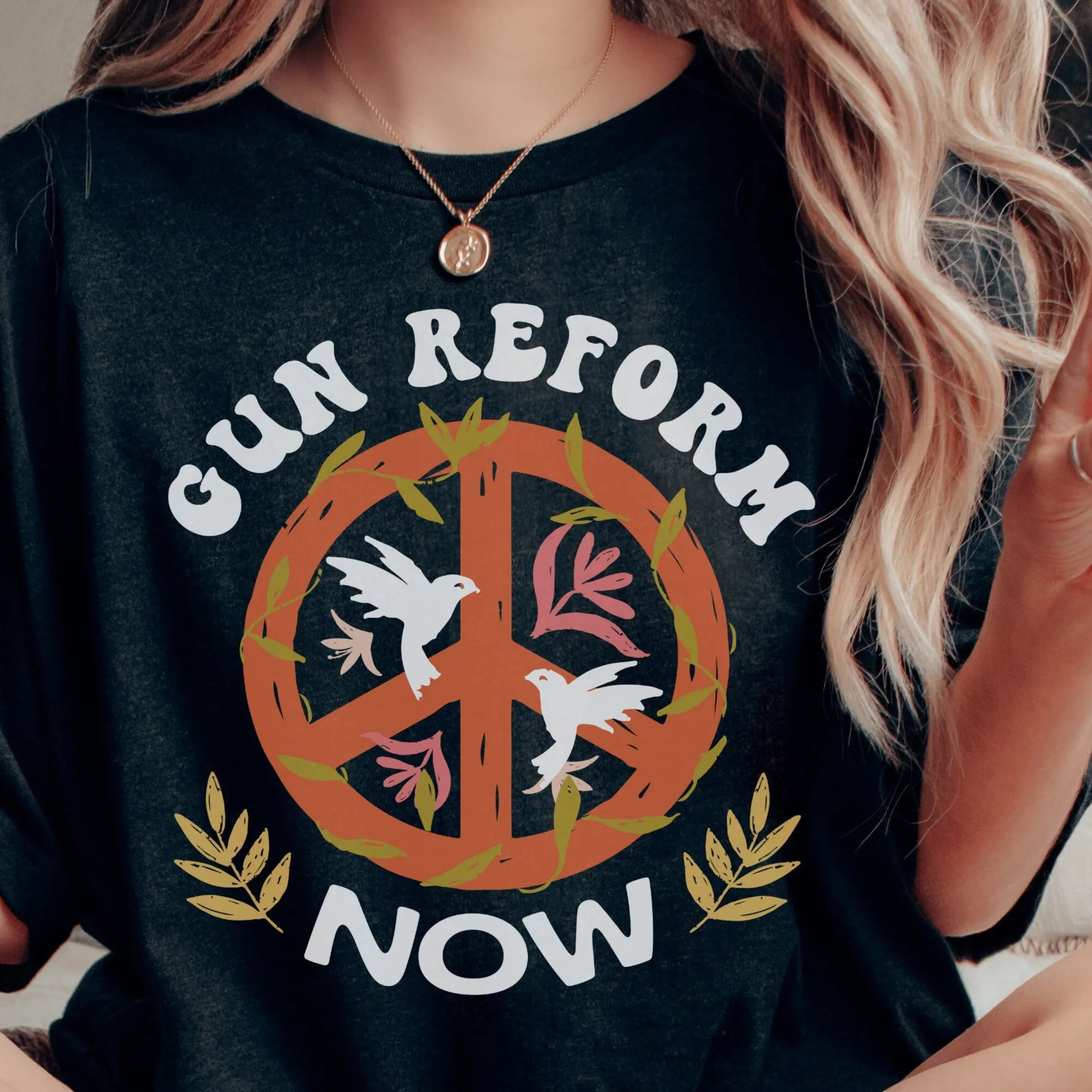 Gun Reform Now T Shirt End Violence Teacher Protest Wear Orange Save Our Kids Control School Anti Maniche Lunghe O Corte