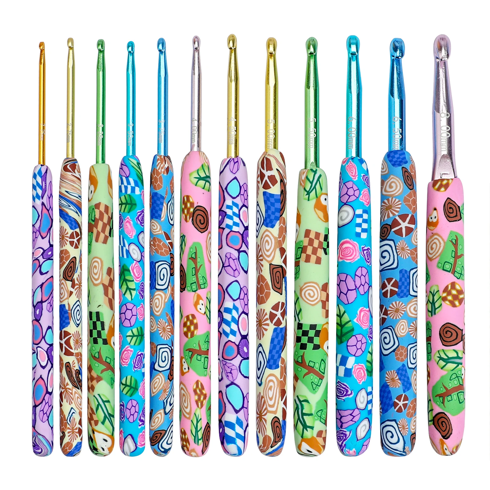 New Crochet Hook Set Animal Pattern Crochet Needles 2.25-8.0MM Set Knitting For Yarn and Wools Women's Christmas Gift