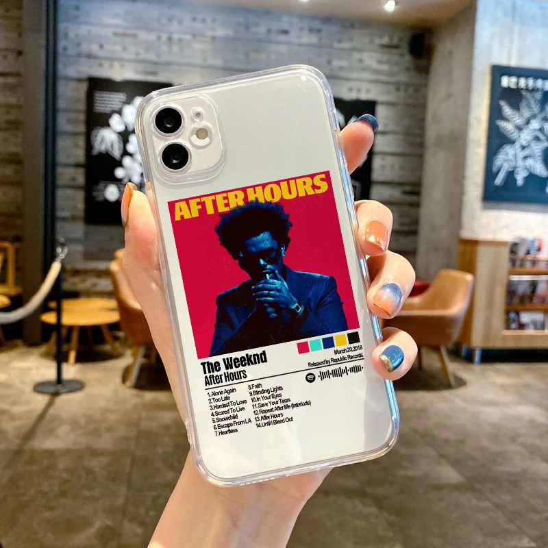 The Weeknd Minimalist Poster Fashion Transparent Phone Case