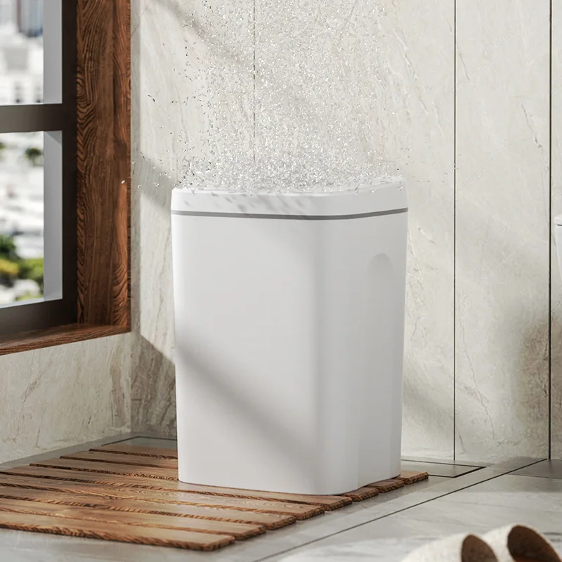 20L Smart Trash Can Bathroom Automa Sensor Dustbin Electric Waste Bin Waterproof Wastebasket For Kitchen Recycling Trash images - 6