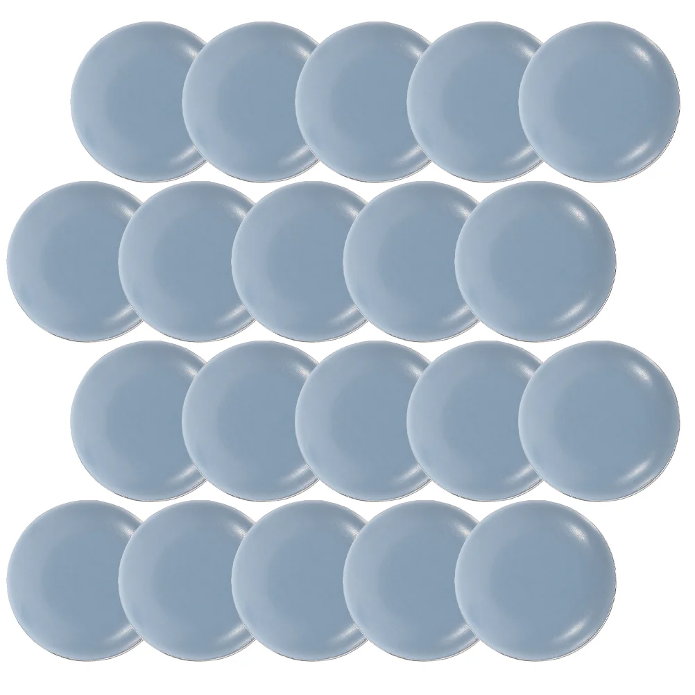 

20 Pcs Foot Pads Round Self-adhesive Silent Table and Chair to Assist Sliding Mats Slider Furniture Cushion Feet for Carpet