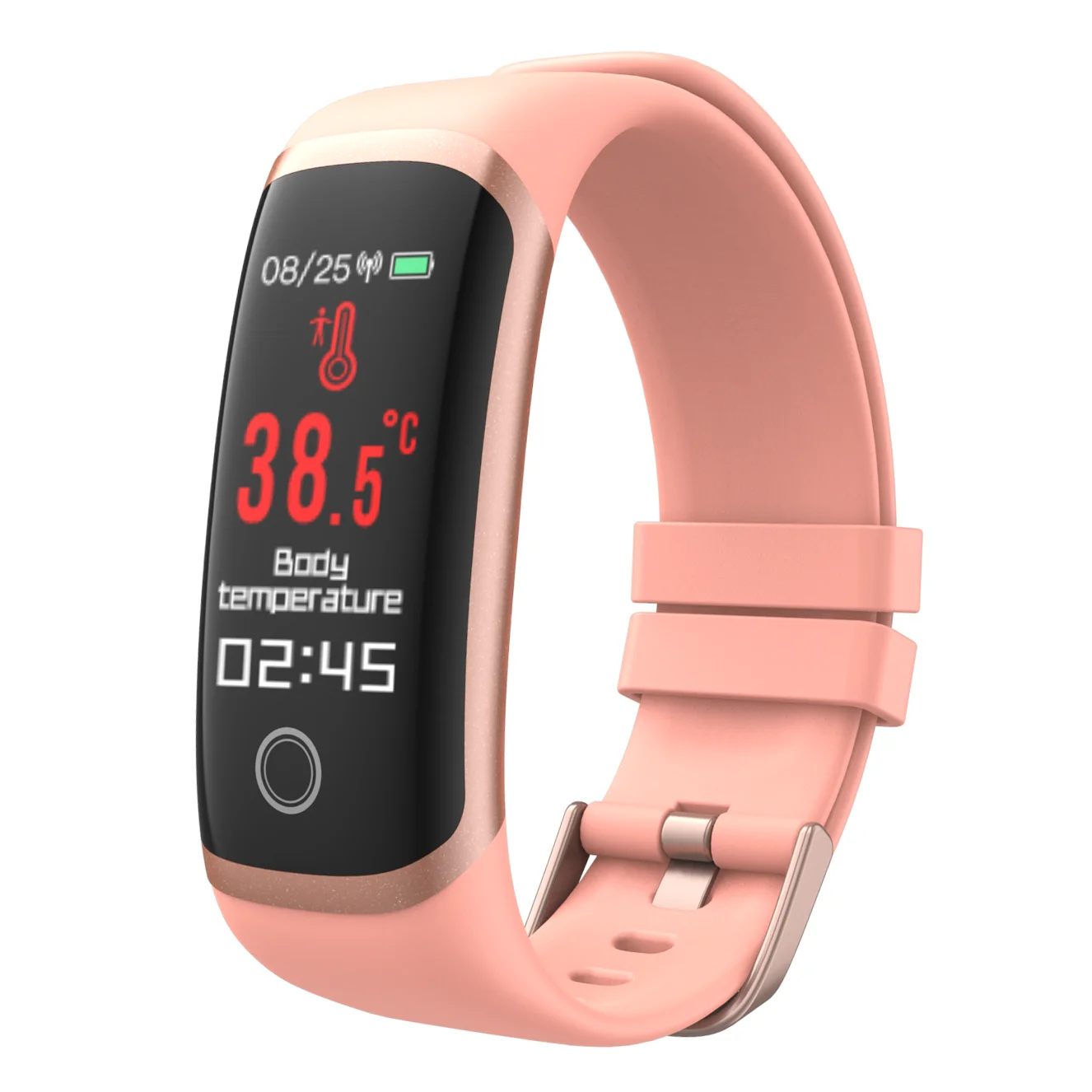 EFFEOKKI Wearfit 2.0 Smart Bracelet Watch Children Kids Step Counter Heart Rate Thermometer Screen Touch Fitness Band Tracker 