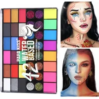 Face Body Painting Make Up Face Color Eye Shadow Easy To Clean Makeup Body Paint Festival Halloween Makeup Body Paint  Wholesale 1
