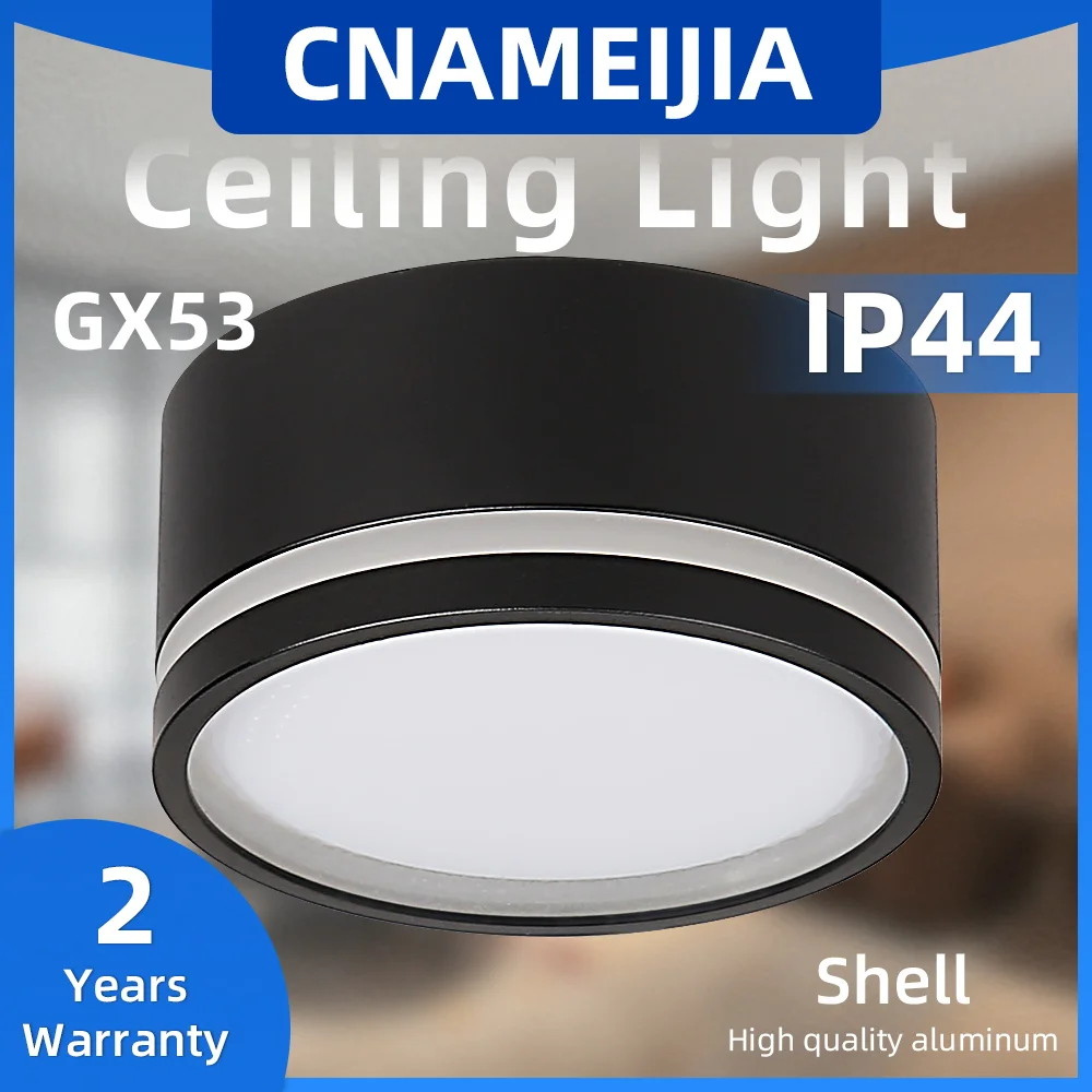 Description Picture 2 of itemSurface Mounted DownLight Indoor Led Spot Spotlight Home Replaceable Gx53 Bulbs 110V 220V Ceiling Light For Living Room Lighting
