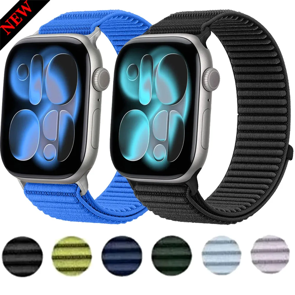 Sport Nylon Loop Strap for Apple Watch - Soft & Comfortable Band for All Sizes