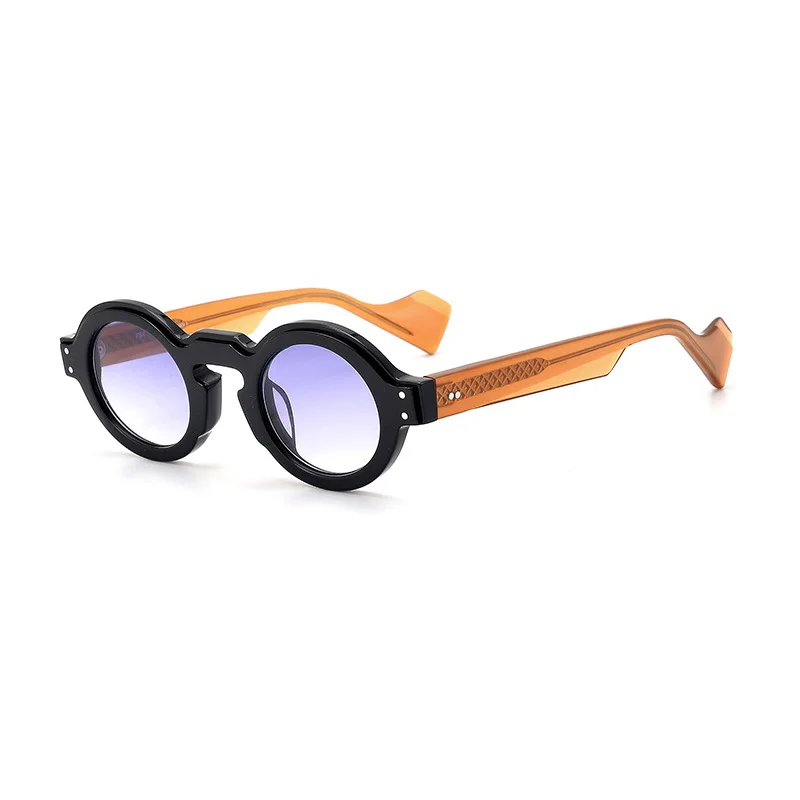 

Japanese Style Vintage Quality Round Acetate Sunglasses For Men Women Vintage Driving traveing Sun Glasses Gradient Lenses