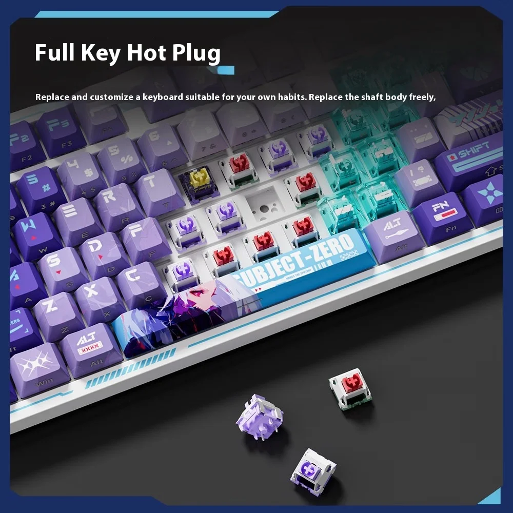 Dareu Ek87pro 기계식 키보드, 트라이 모드, 무선 블루투스, RGB 87 키, 핫 스왑, PBT 맞춤형, 저지연 게임 키보드, 2.4g