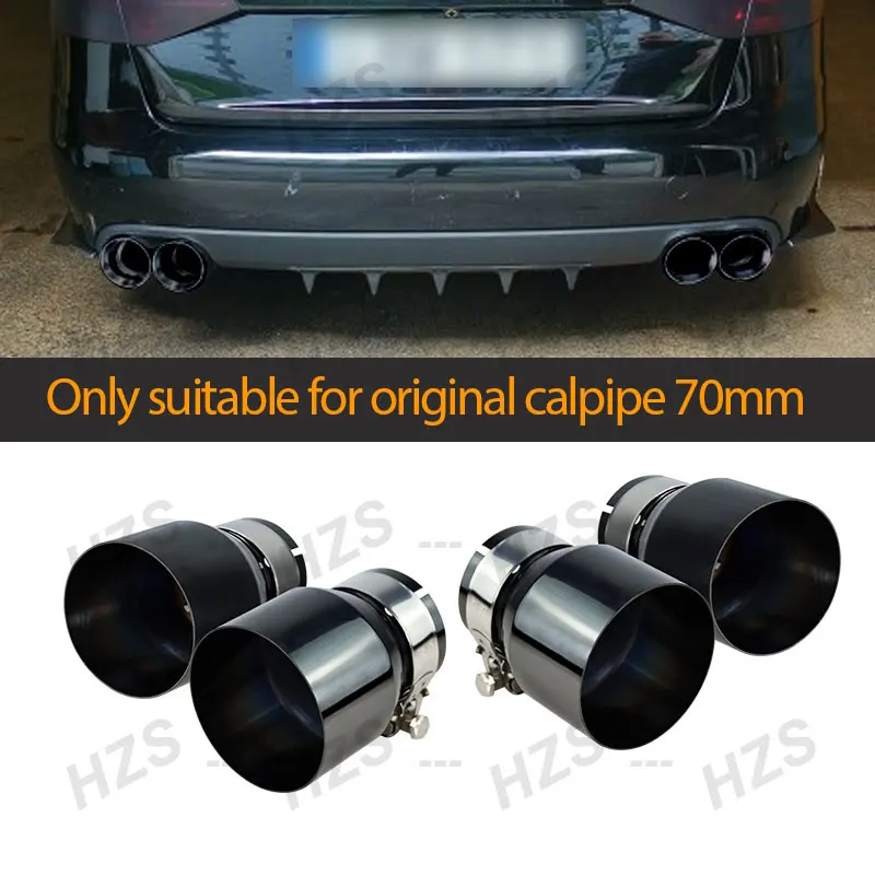 4 Pcs Black Stainless Steel Exhaust tips for BMW F87 M2 F80 M3 F82 F83