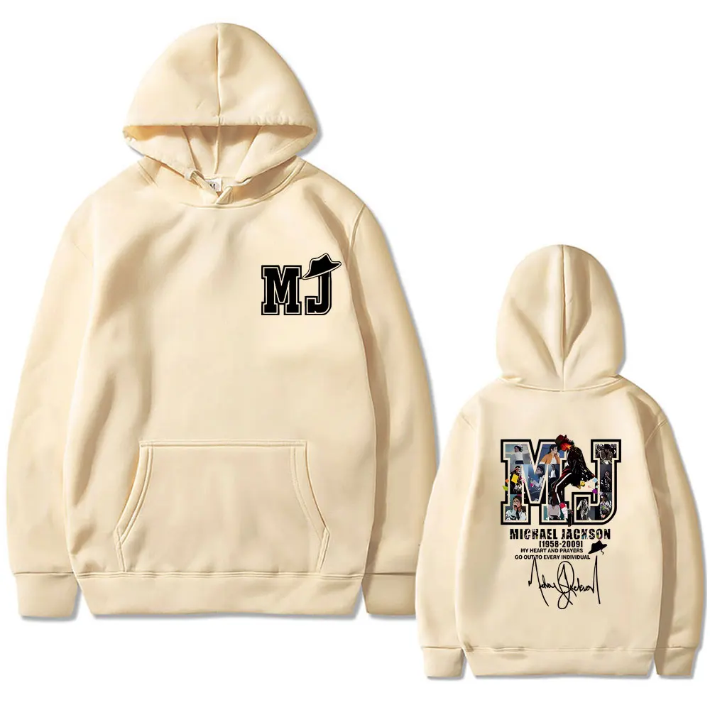 Classic Vintage Michael Jackson Graphic Print Hoodie Men Women Hip Hop Punk Rock Pullover Unisex Casual Oversized Streetwear 6