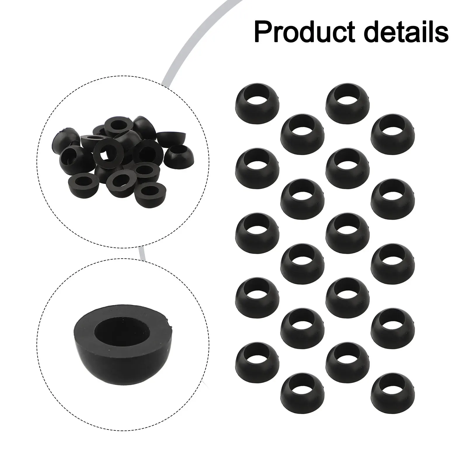 20 stücke Bull Nase Gummi BBQ Flasche Gas Dichtung Dome Geformt O Ring Gas Für LPG Regler Werkzeug Zubehör Hohe qualität – Detail 14