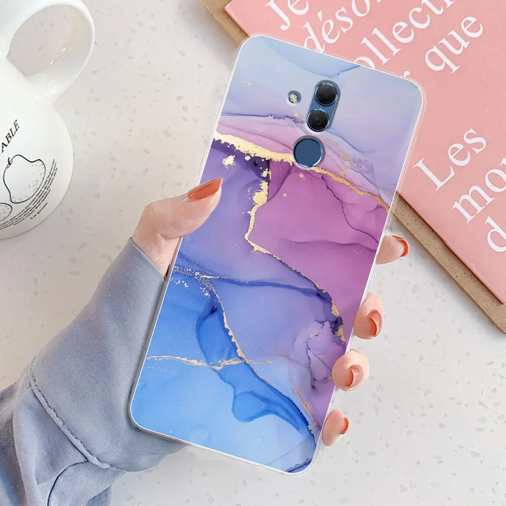 Elegant Marble Chic Girl Silicone Clear Phone Case - Protective Bumper Cover