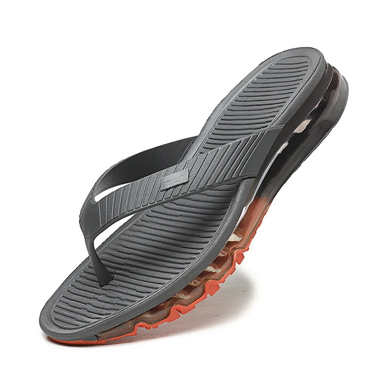Men Air Cushion Flip Flops Slippers Women Indoor Outdoor Beach Luxury Brand Summer Shoes Claquette Homme Chanclas Hombre — view 2