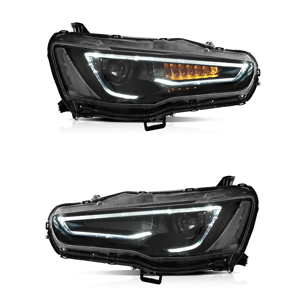 

TIROL OEM Mitsubishi Lancer EVO 2008-2020 A5 стильный поворотный сигнал фары автомобиля светодиодные фары