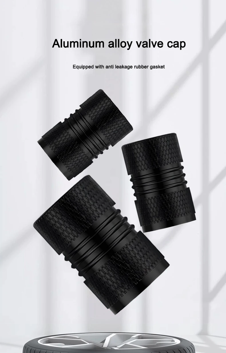 Premium Metalen Ventieldopjes - Strakke metallic afwerking