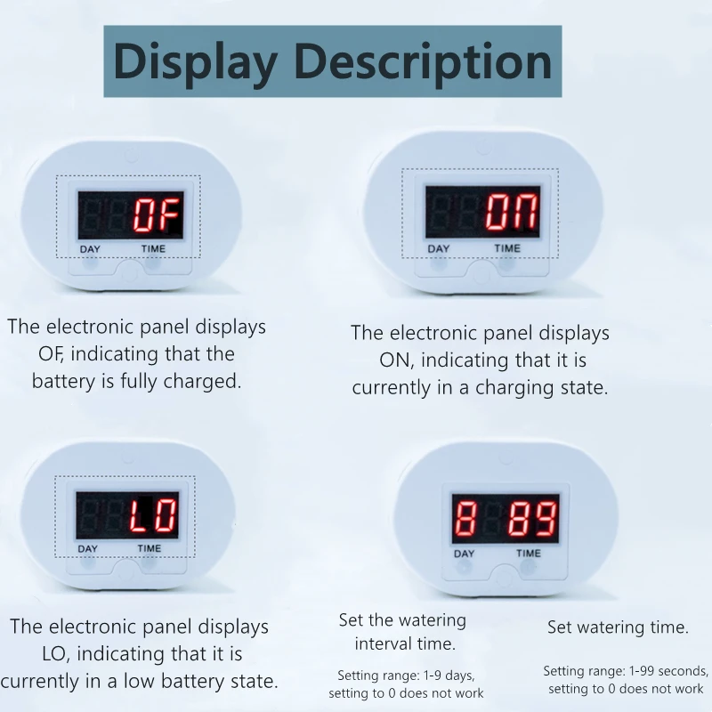Drip Irrigation 8/4/2 Head Automatic Watering Pump Controller Flowers Plants Home Sprinkler Drip Irrigation Device Pump Timer System Garden