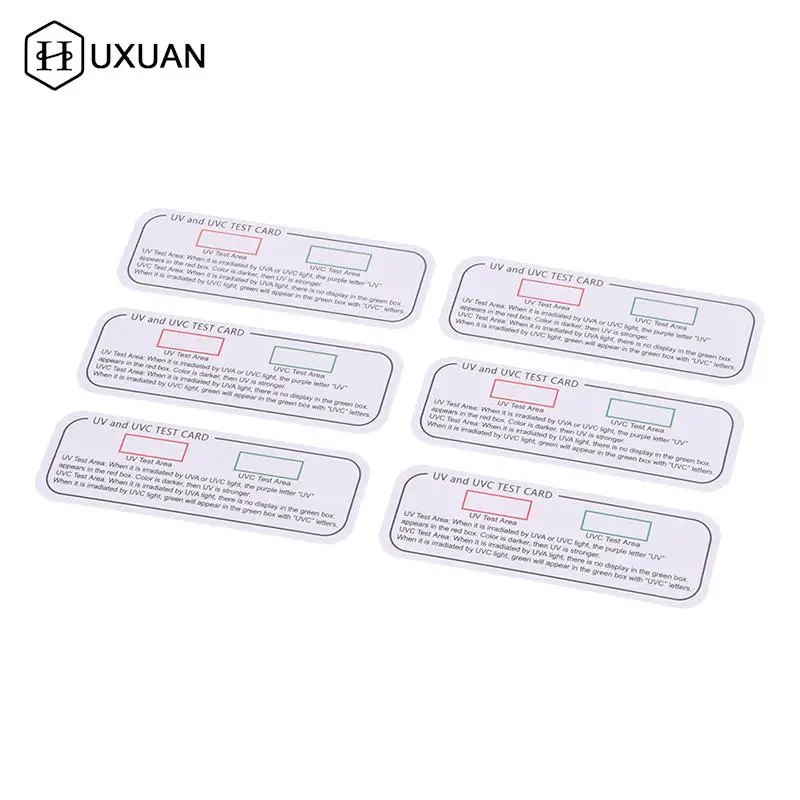 10pcs Light Test Cards UVA UVC Test Cards Light Wavelength Indicator uv test card