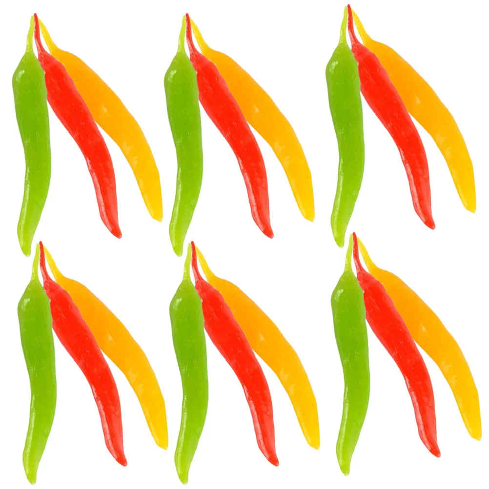 

30 Pcs Artificial Pepper Models Millet Chili Ornament False Pvc Simulated Peppers Fake Vegetable