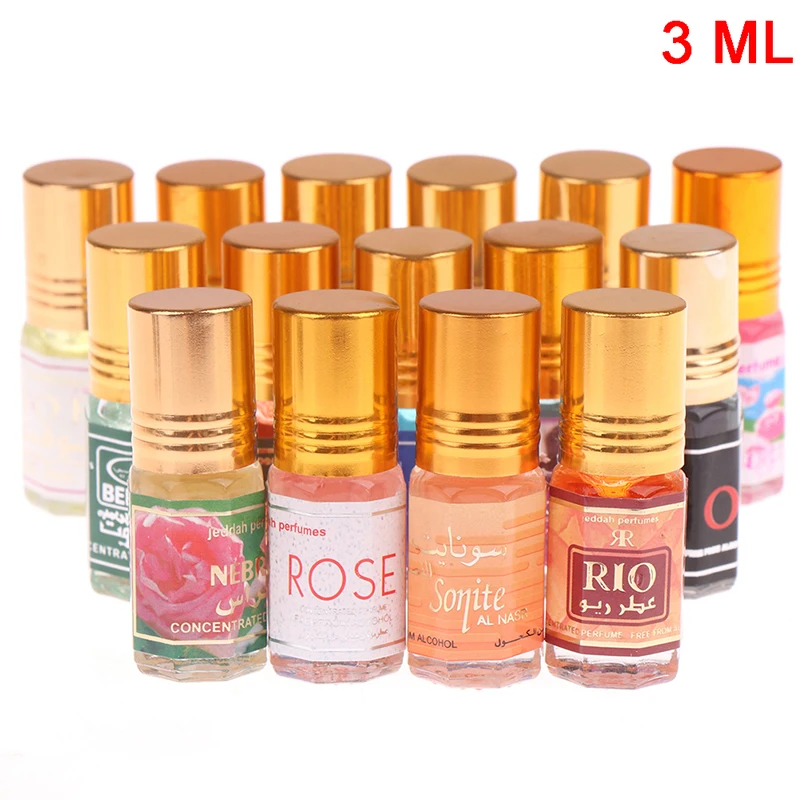 Muslim Roll On Perfume 3ML Fragrance Essence Oil Body Scented Long Lasting Alcohol Free Natural Floral Essential Oil