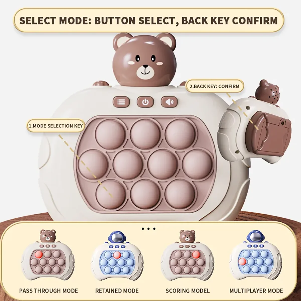 Game Console Speed Push Game Extractor Puzzle Decompression Beat The Level Whack a Mole Toy