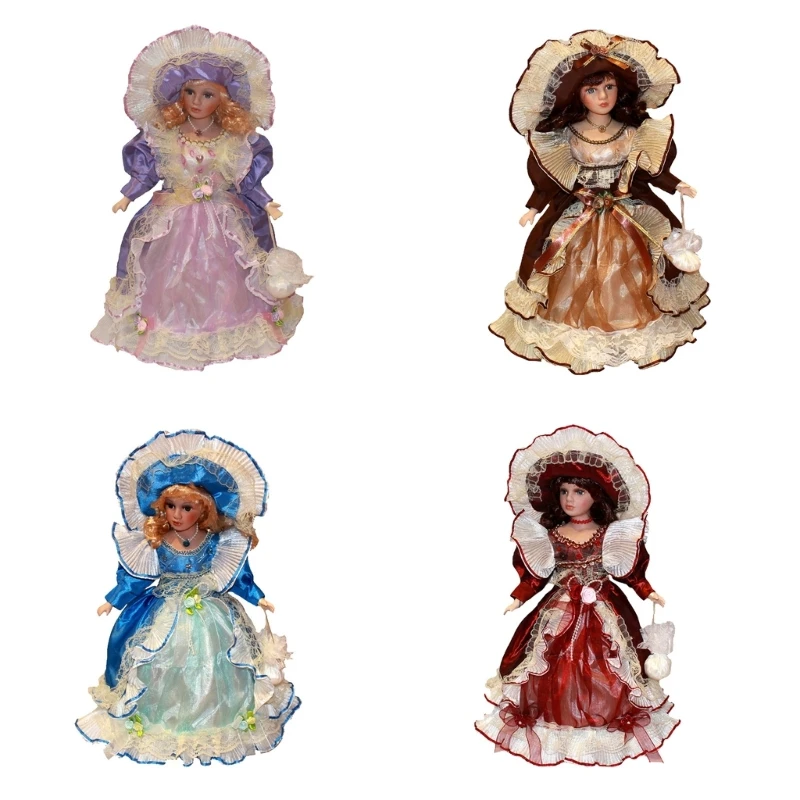 

16inch Victorian Porcelain Female for Room Decorations Great Gift for Kids Collectable Gift Decorative Ceramic