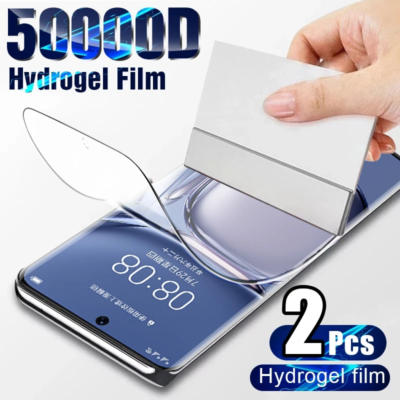phone tempered glass Full Cover Hydrogel Film For Huawei P50 Pro Screen Protector For Huawei P10 P20 P30 P40 Pro Lite P Smart Z Soft Protective Film mobile screen guard