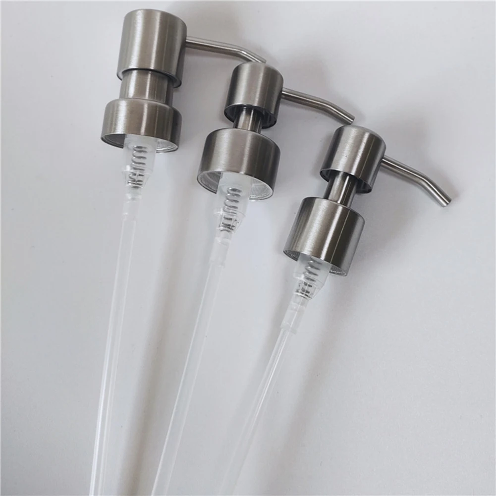 Soap Dispenser Head Soap Pump for Bathroom Kitchen 304 Stainless Steel Liquid Foam Soap Shampoo Dispenser Accessories