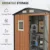 Outdoor Storage Shed 6x4 Ft, Lockable Metal Garden Shed with Window, Tool Shed Tiny House Vertical Outside Storage Building 3