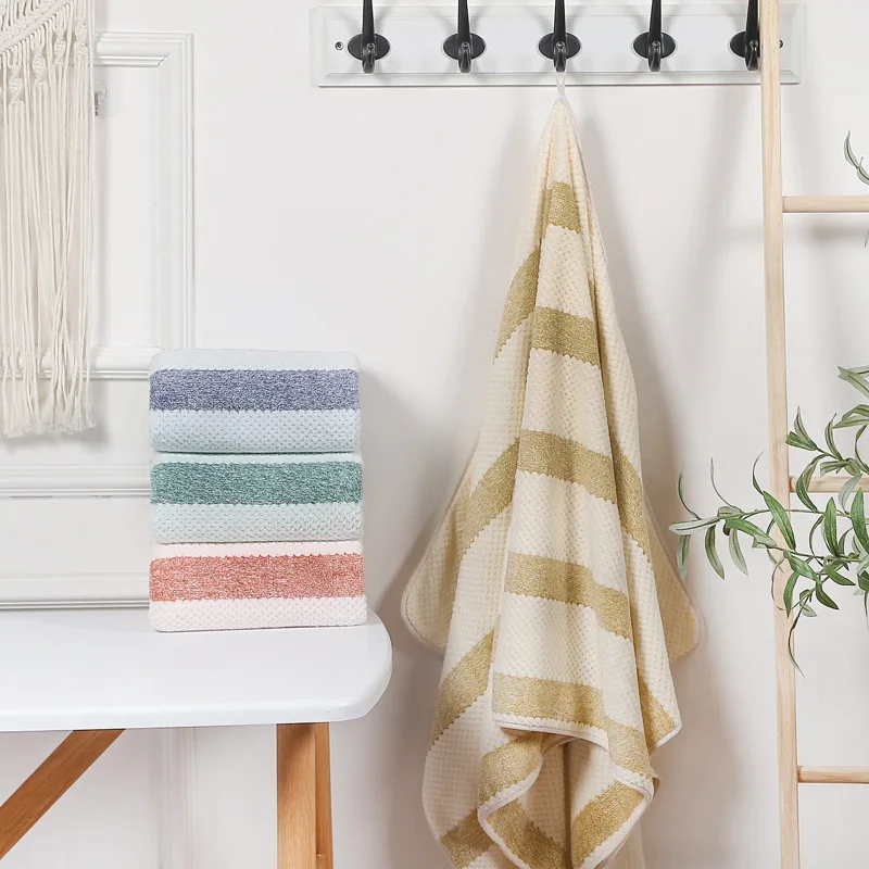 

Большое пляжное полотенце, супервпитывающее быстросохнущее банное полотенце для ванной комнаты в отеле, полотенце для кемпинга, аксессуары для ванной комнаты 70 × 140 см