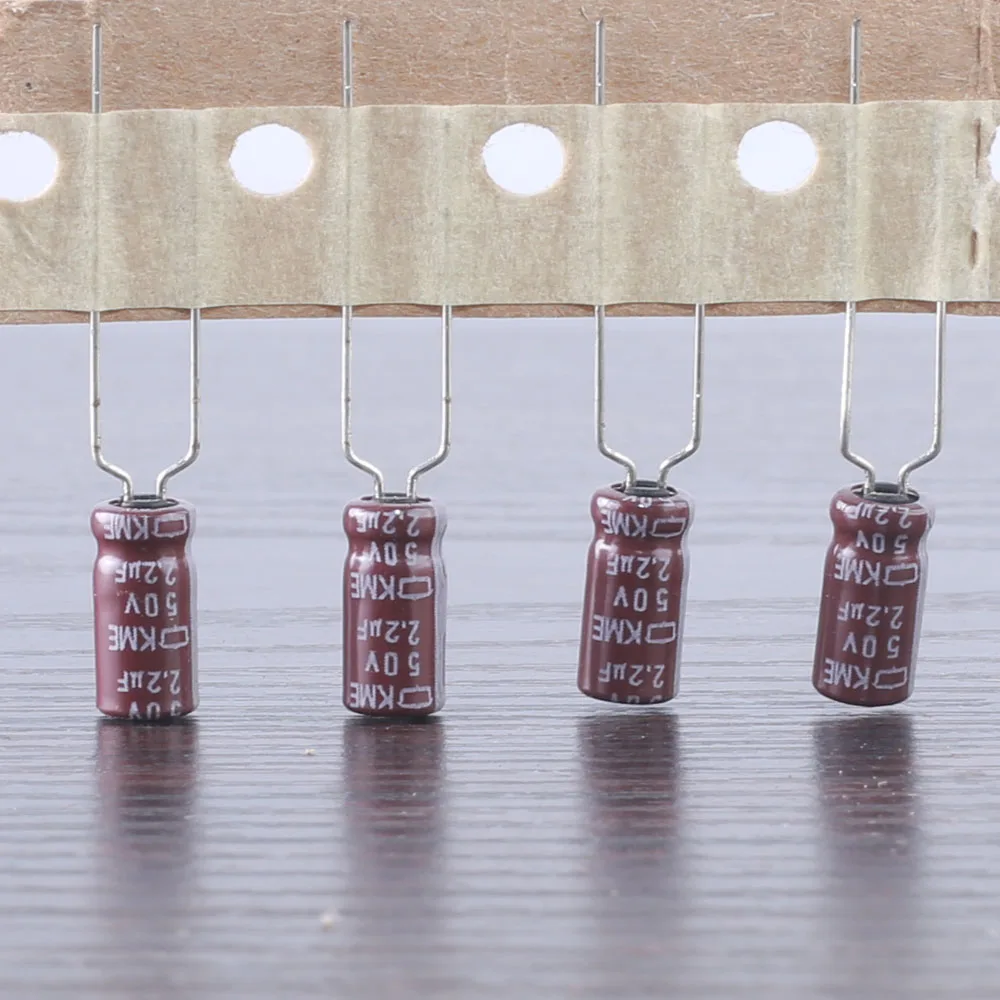 

100 шт., электролитический конденсатор NCC Nippon Chemi-Con KME 50 в 2,2 мкФ 5x11 мм BP 105C