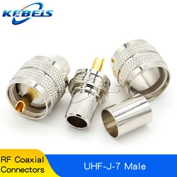 Enhanced UHF Male - Female Coaxial Adapter Set - 2 Pieces (UHF - J - 7 Male)