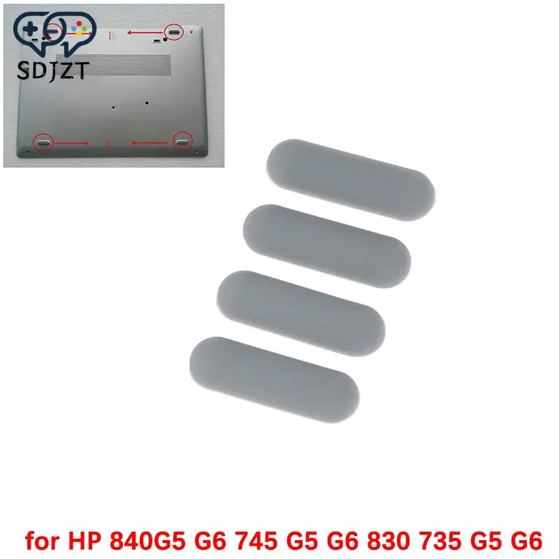 

4pcs Bottom Base Cover Rubber Foot Feet For HP 840G5 G6 745 G5 G6 830 735 G5 G6 Laptop Repair Components