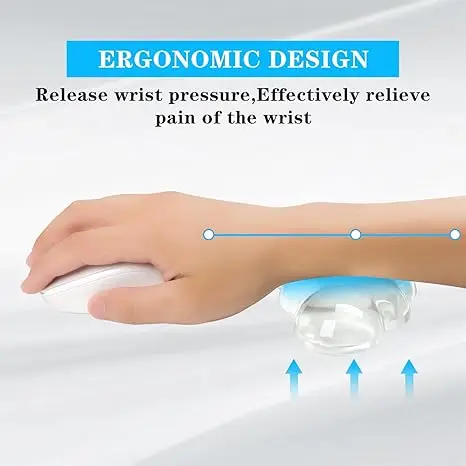 Mouse pad Wrist antislip silicone transparent Wrist brace Support Mat Memory Wrist Mouse Pad Computer Laptop keyboard Mat