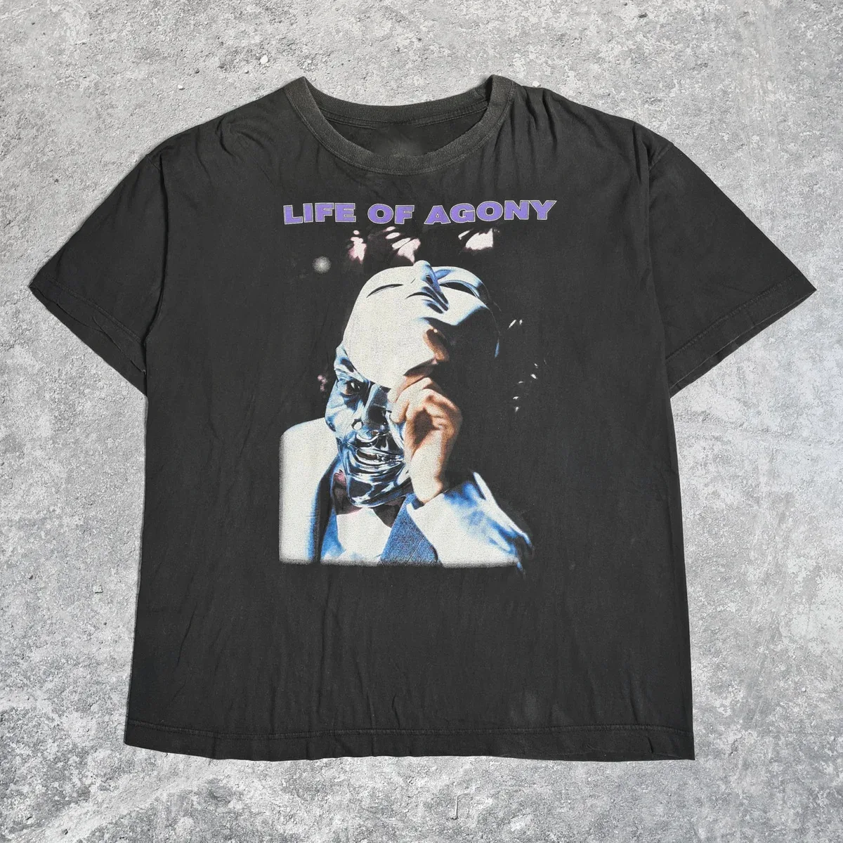 

Life Of Agony 1995 гадкая футболка Классическая Черная Мужская Унисекс Φ LI710
