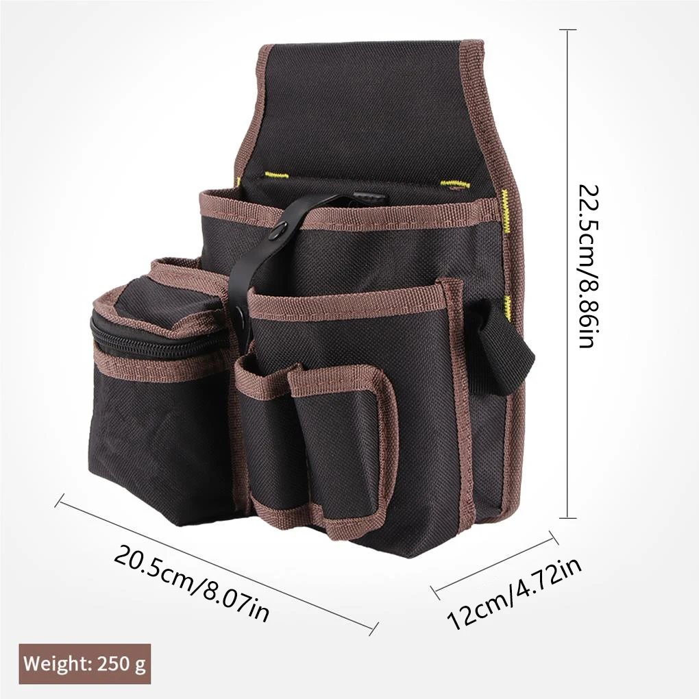 

Multifunctional Waterproof Tool Belt Bag Electrician Carrying Pouch Oxford Cloth Hardware Holder Waist Pocket Large Capacity