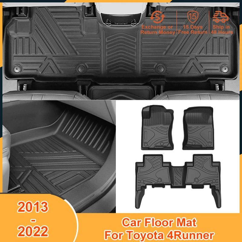 

2013-2022 Floor Mats Foot Pad for Toyota 4Runner 2013 2014 2015 2016 2017 2018 2019 2020 2021 2022 Accessories Waterproof Cover