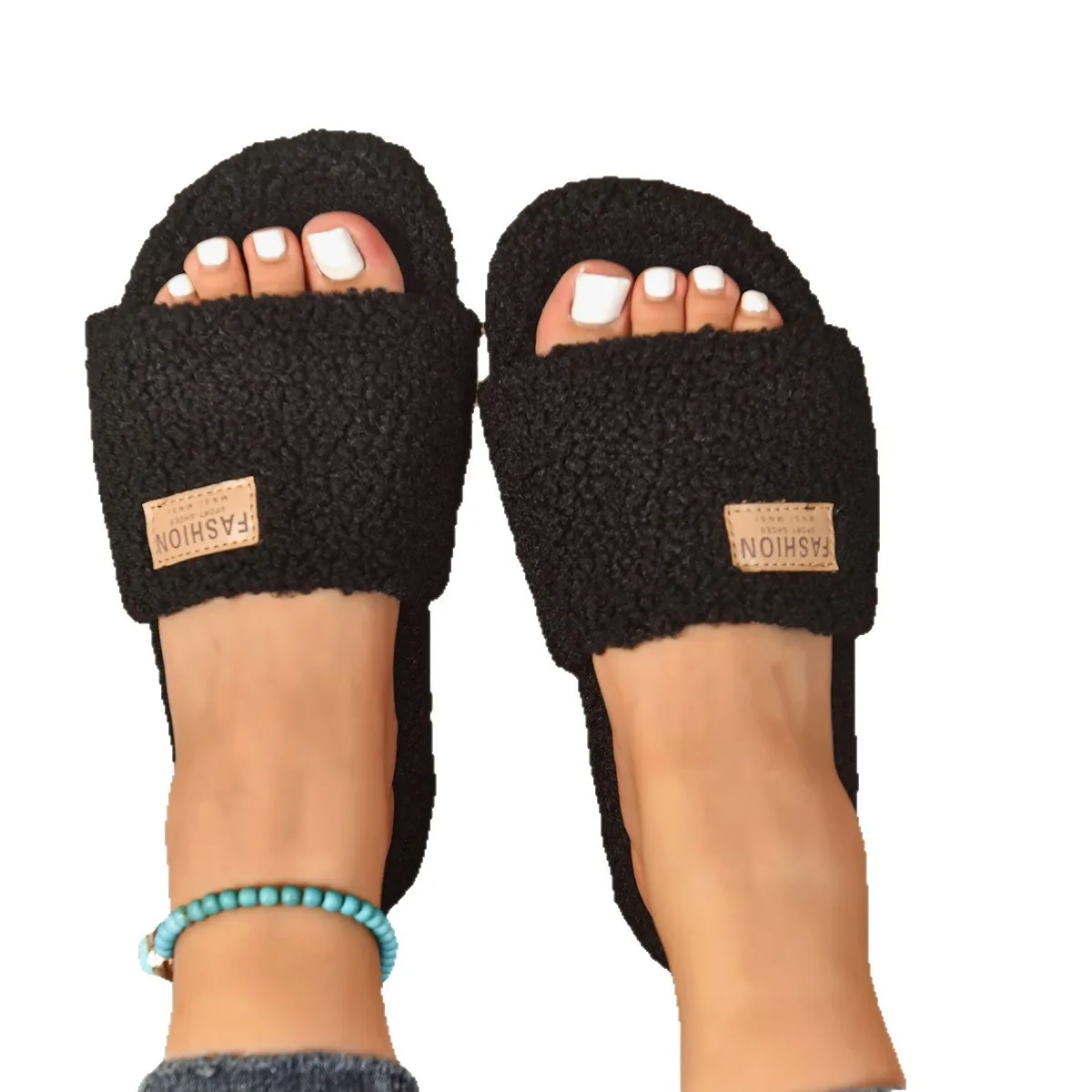 2025 New Women Indoor Slippers Soft Bottom Cotton Home Shoes Women Comfort Thick Heel Slippers Autumn Winter Rubber Slides Women