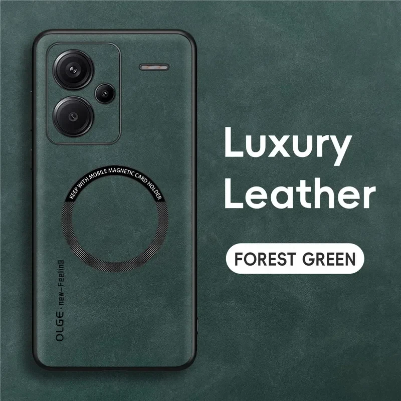 thumbnail image 1 of Funda de cuero de lujo magnética para Xiaomi Redmi Note 13 12 Pro Plus 5G 4G Fundas a prueba de golpes para Redmi 11S 11 10S 10 Pro Plus Funda, 1 of 5