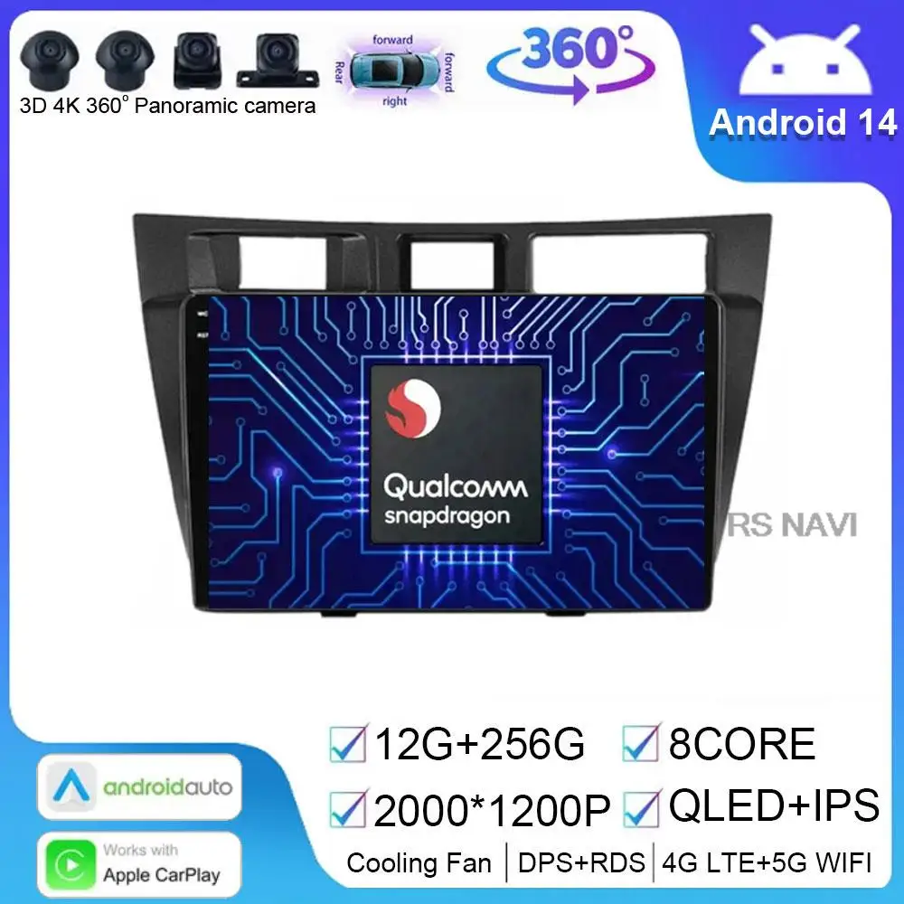 

Android 14 автомобильный беспроводной адаптер для TOYOTA MARK II 9 X100 2000 - 2007 сенсорный экран 9-дюймовый приемник для автомобильной камеры телефон Bluetooth